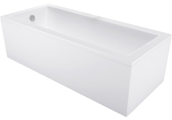 Mexen Cubik cadă dreptunghiulară 120 x 70 cm cu mască, albă - 55031207000X