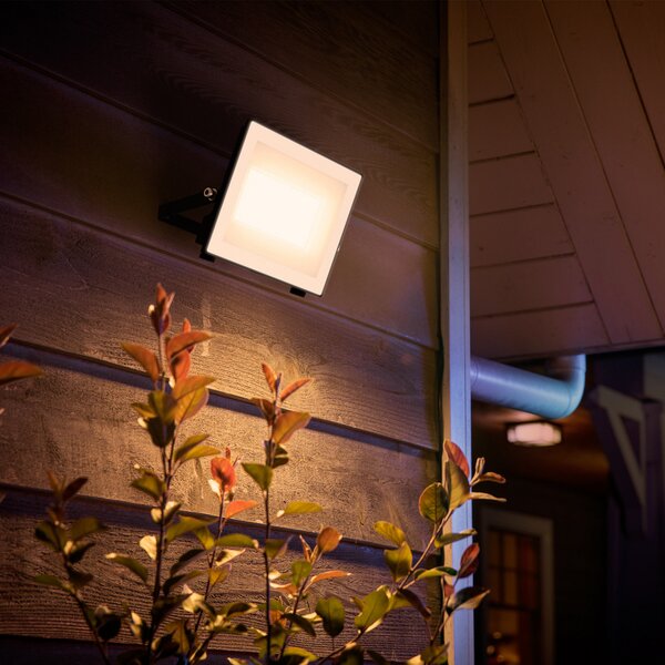 Philips Spot exterior cu LED Lois UE flood, 24 W, 3.000 K, IP65, Gri, Aluminiu