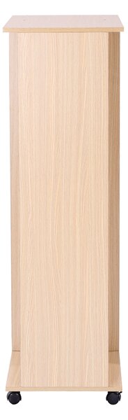 HOMCOM Dulap Multifuncțional cu Cuier și 3 Rafturi, Spațiu Deschis pentru Depozitare, 80x40x128 cm, Ideal pentru Hol | Aosom Romania