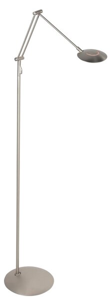 Steinhauer Lampadar LED Zenith2, 1 bec, oțel, CCT, telecomandă, reglabil, Metalic, Camera de zi / sufragerie, Metal, Modern