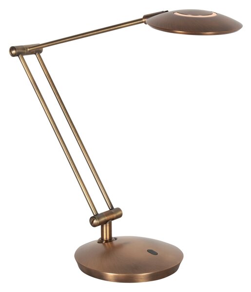 Steinhauer Lampă de birou cu LED Zenith 2, bronz, CCT, telecomandă, reglabil, Bronz / Alamă Veche, Studiu / Birou, Metal, Modern