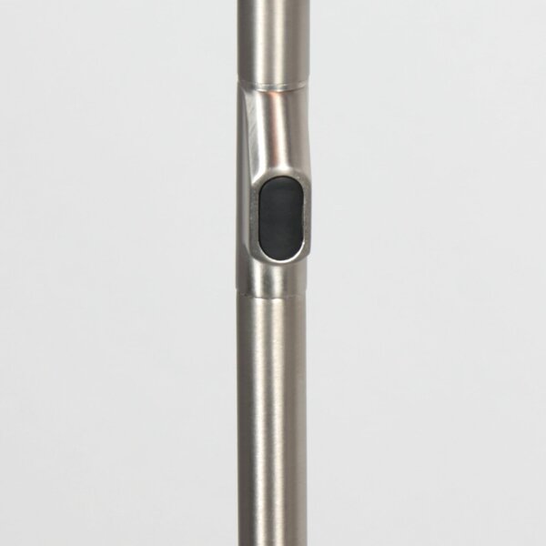 Steinhauer Lampadar LED Zenith2, 1 bec, oțel, CCT, telecomandă, reglabil, Metalic, Camera de zi / sufragerie, Metal, Modern