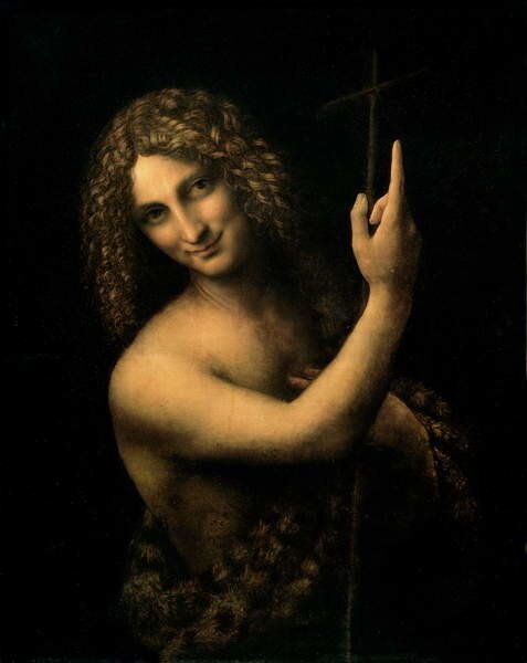 Leonardo da Vinci - Artă imprimată St. John the Baptist, 1513-16, (30 x 40 cm)