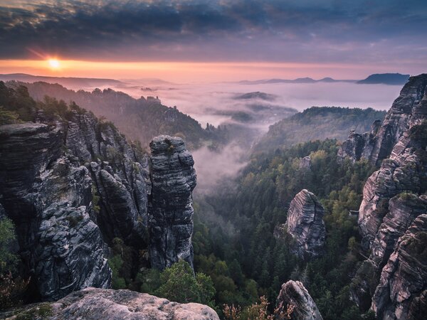 Fotografie de artă Sunrise on the Rocks, Andreas Wonisch, (40 x 30 cm)