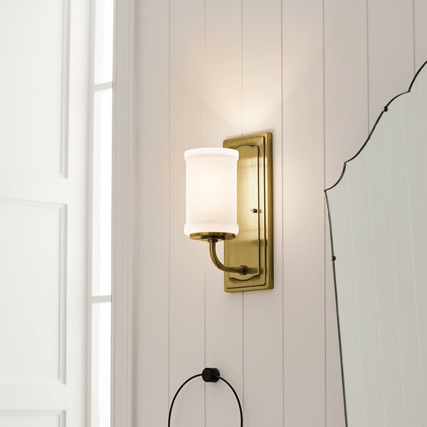 Lampă de perete KICHLER, Vetivene, Auriu / Alamă, Baie, Metal