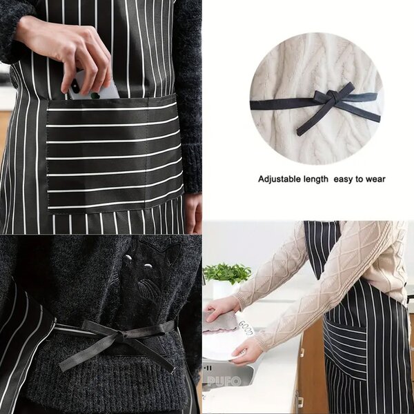 Sort de bucatarie Pufo Simple, sort pentru gatit, marime universala, negru