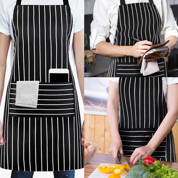 Sort de bucatarie Pufo Simple, sort pentru gatit, marime universala, negru