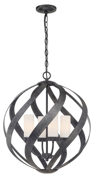 Quintiesse QN-BLACKSMITH-4P-OBK - Lustră de exterior BLACKSMITH 4xE14/40W/230V IP44 negru