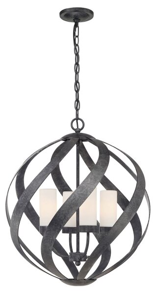 Quintiesse QN-BLACKSMITH-4P-OBK - Lustră de exterior BLACKSMITH 4xE14/40W/230V IP44 negru