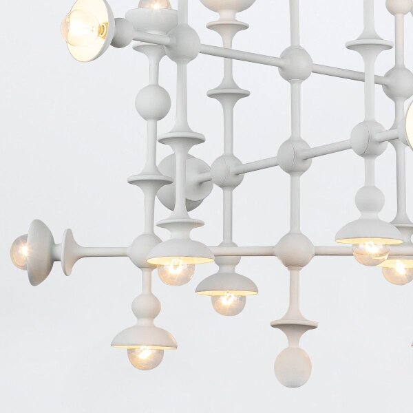 Quintiesse QN-CADENCE18-WHT - Candelabru cu tijă CADENCE 18xE14/40W/230V alb