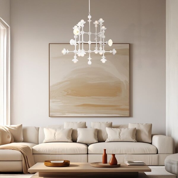 Quintiesse QN-CADENCE18-WHT - Candelabru cu tijă CADENCE 18xE14/40W/230V alb