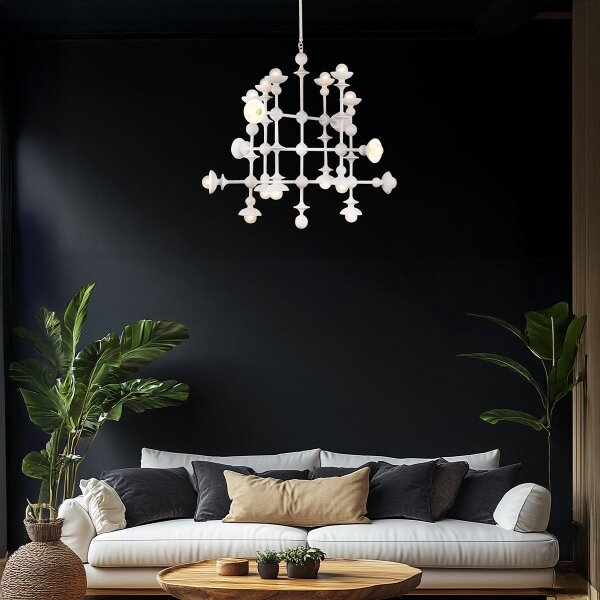 Quintiesse QN-CADENCE18-WHT - Candelabru cu tijă CADENCE 18xE14/40W/230V alb