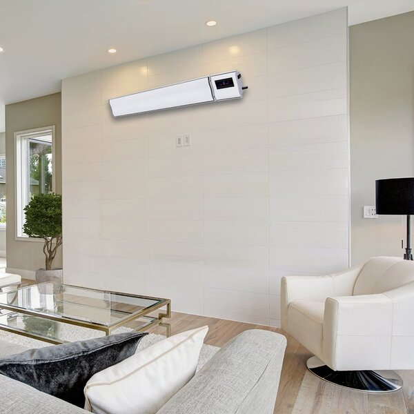 1200W si 600W ElectricSun alb, panouri radiante infrarosu cu termostat si Wi-Fi cu aplicatie internet TUYA, 94x15 cm