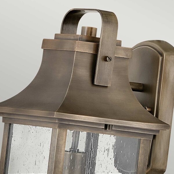 Quintiesse QN-GRANT-M-BU – aplică de perete pentru exterior GRANT M, 1xE27/60W/230V, IP44, bronz