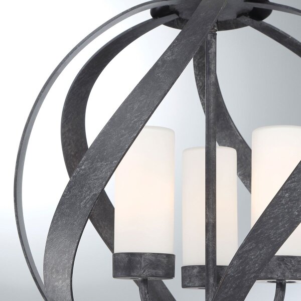 Quintiesse QN-BLACKSMITH-3P-OBK - Lustra de exterior BLACKSMITH 3xE14/40W/230V IP44 negru