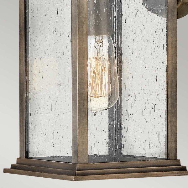 Quintiesse QN-GRANT-M-BU – aplică de perete pentru exterior GRANT M, 1xE27/60W/230V, IP44, bronz