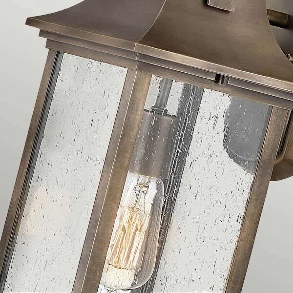 Quintiesse QN-GRANT-M-BU – aplică de perete pentru exterior GRANT M, 1xE27/60W/230V, IP44, bronz