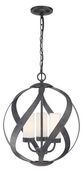 Quintiesse QN-BLACKSMITH-3P-OBK - Lustra de exterior BLACKSMITH 3xE14/40W/230V IP44 negru