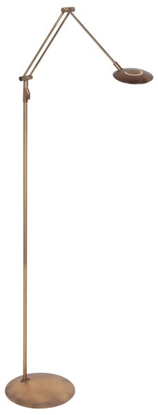 Steinhauer Lampadar LED Zenith2, 1 bec, bronz, CCT, telecomandă, reglabil, Bronz / Alamă Veche, Camera de zi / sufragerie, Metal, Modern