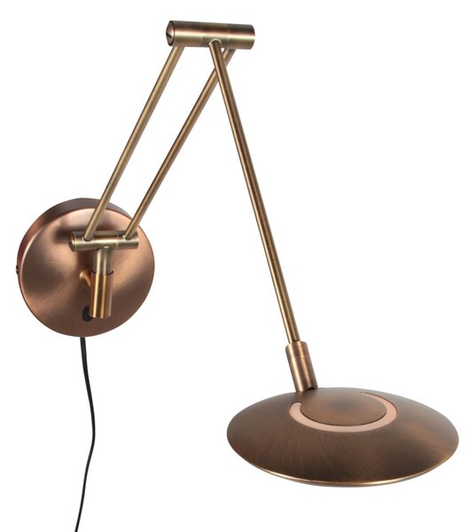 Steinhauer Aplică de perete cu LED Zenith 2 braț, bronz, CCT, metal, priză, reglabil, Bronz / Alamă Veche, Camera de zi / sufragerie, Metal, Modern