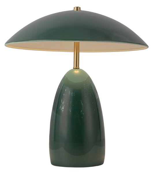 Lampă de masă Elstead, Poppy, reglabil, Verde, Camera de zi, Aluminiu, Vintage