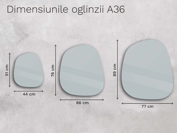 Oglindă LED organică cu iluminare A36
