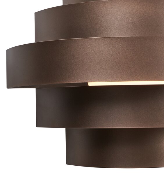 Lampă de perete modernă bronz incl. LED cu 3 trepte de intensitate luminoasă - Lines