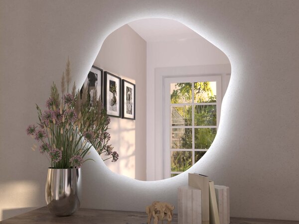 Oglindă LED organică cu iluminare A35