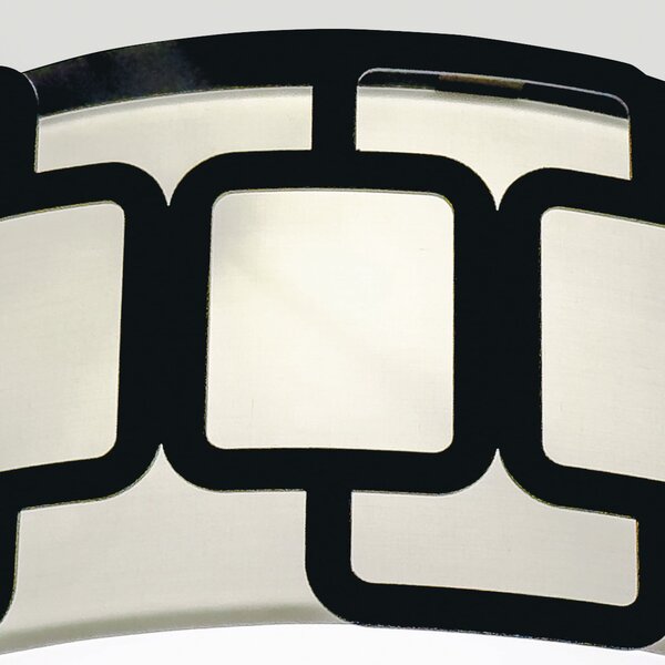 HINKLEY Plafonieră Sabina, negru, Ø 38 cm, metal/textil, 3 x E27, reglabil, Negru, Camera de zi / sufragerie, Metal, Modern