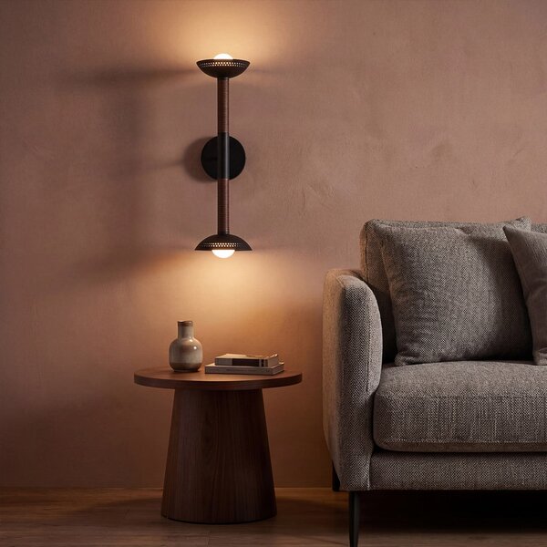Lampă de perete Elstead, Arden, reglabil, Negru, Camera de zi, Aluminiu, Modern