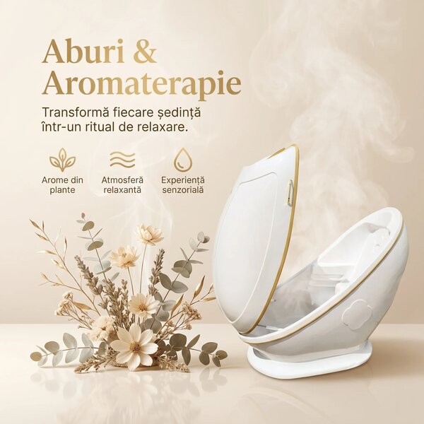Capsula sauna cu aburi si aromaterapie pentru tot corpul TherapySteamS