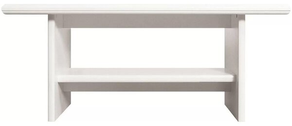 Mobilier living alb clasic IDENTO 6, format din 2 vitrine, masuta cafe