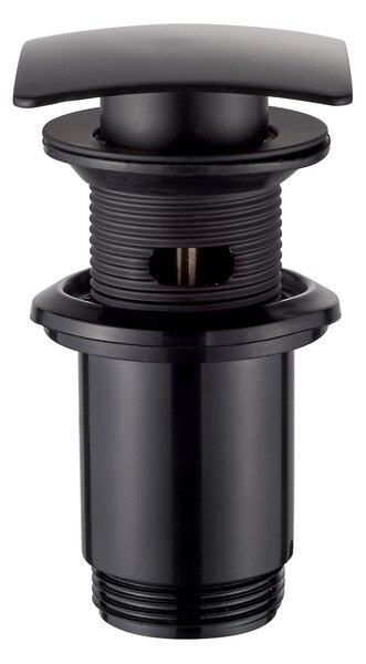 Invena ClickClack dop de scurgere pentru chiuveta cu preaplin, negru mat, INV-SC-B1-139-L