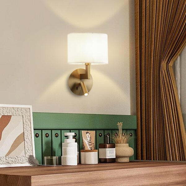 Lampă LED de perete Brilagi DAYA 1xE14/40W/230V + LED/3W alb/crom mat