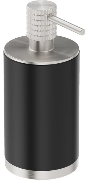Mexen Triv, dozator de săpun de perete, negru mat / oțel periat, 70A33059-97B