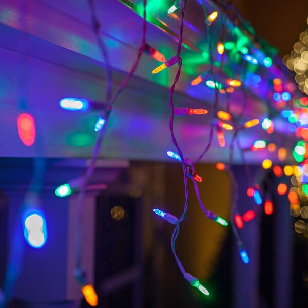 Instalatie luminoasa de craciun 500 leduri, 23 m, exterior/interior, tip perdea de turturi multicolor