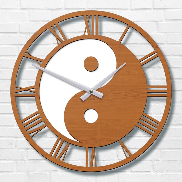 DUBLEZ | Ceas de perete cu imaginea Yin Yang