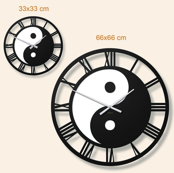 DUBLEZ | Ceas de perete cu imaginea Yin Yang