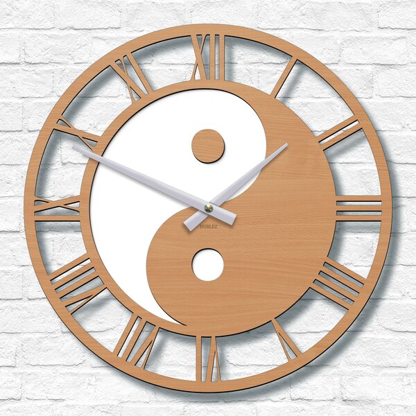 DUBLEZ | Ceas de perete cu imaginea Yin Yang
