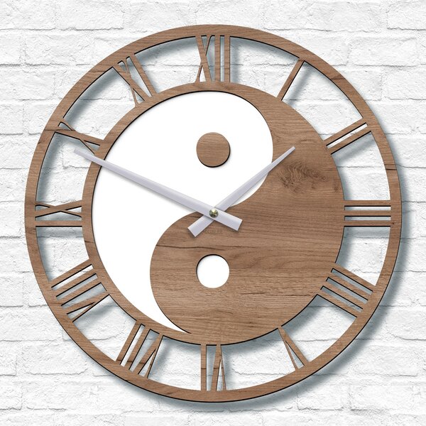 DUBLEZ | Ceas de perete cu imaginea Yin Yang