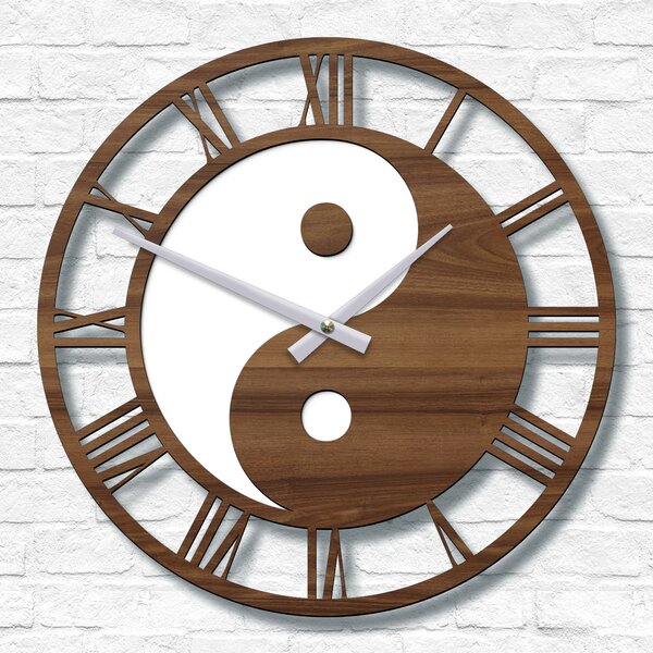 DUBLEZ | Ceas de perete cu imaginea Yin Yang