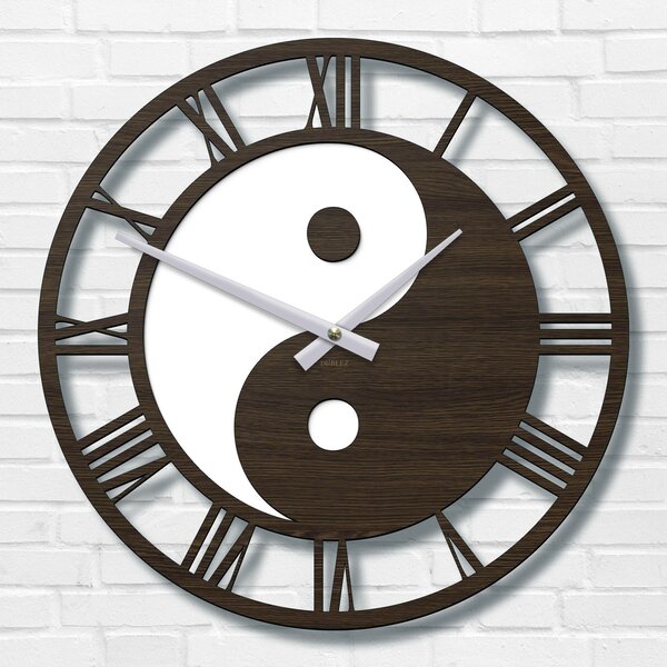 DUBLEZ | Ceas de perete cu imaginea Yin Yang