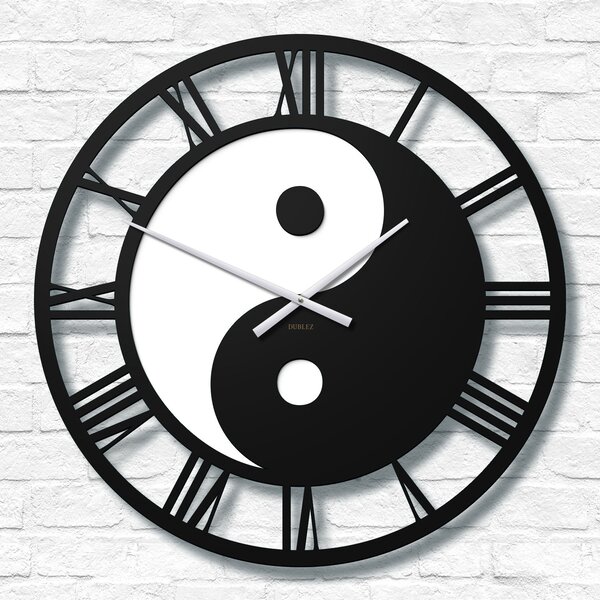 DUBLEZ | Ceas de perete cu imaginea Yin Yang
