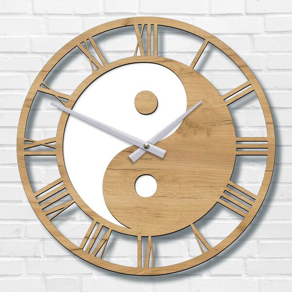 DUBLEZ | Ceas de perete cu imaginea Yin Yang