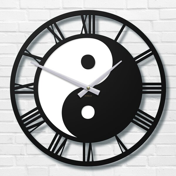 DUBLEZ | Ceas de perete cu imaginea Yin Yang