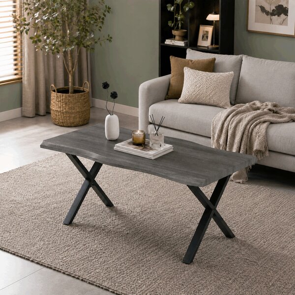 CT-F4312 GREY szürke MDF dohányzóasztal 60 × 120 cm