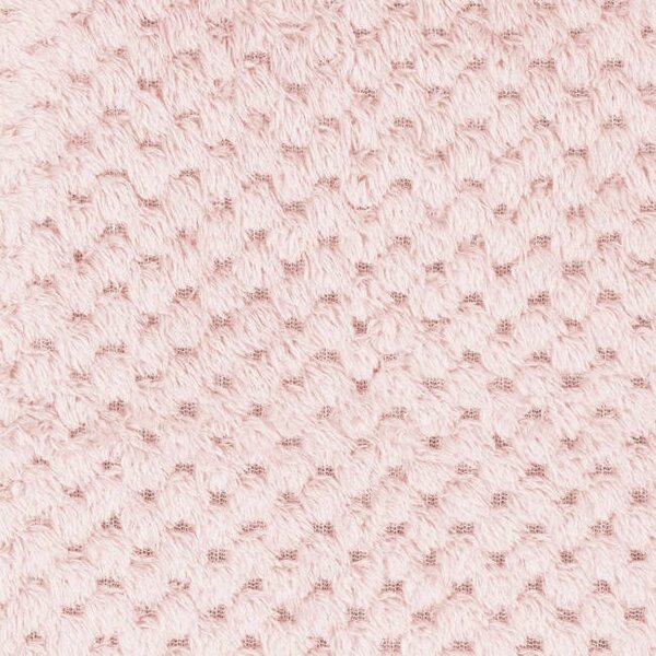 Patura - cuvertura pufoasa cu model in relief 200 x 220 cm Light Pink