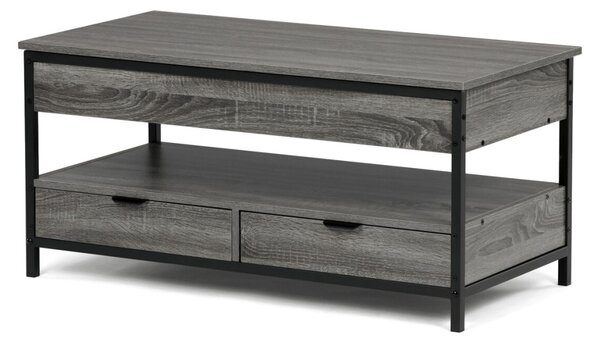 CT-I1201 szürke tölgy MDF dohányzóasztal 100 × 50 × 48 cm