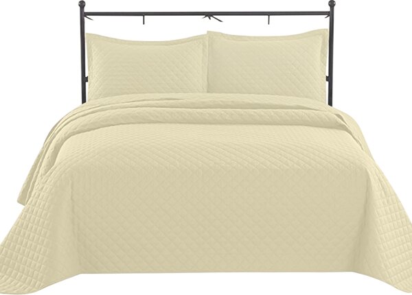 Cuvertura de pat matlasata cu doua fete 200x220 cm Kidizi Beige