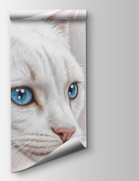Fototapet Pisici jucăușe printre flori înflorite, Fototapet animale, Fototapet populare, t00899 - Tapeko.ro